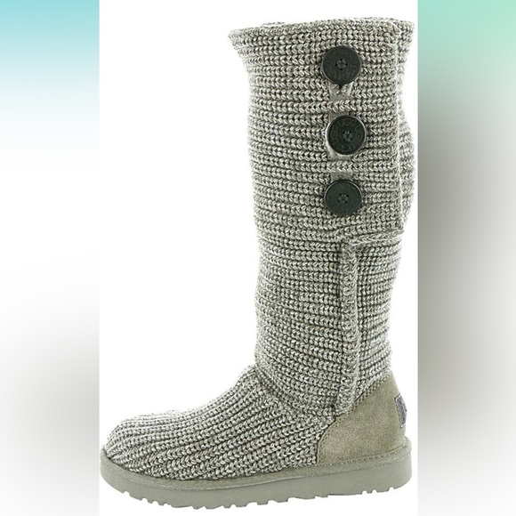 UGG Women's Classic Cardy Grey Size 8 - Picture 1 of 7